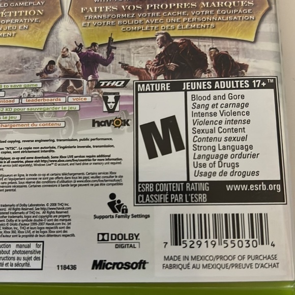 XBOX 360 Saints Row 2, - Picture 3 of 4